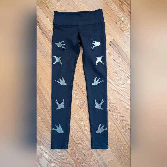 Noli Black Leggings with Silver Accents - Picture 1 of 6